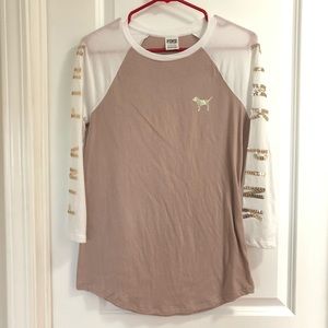 💕VGUC- Victoria's Secret PINK bling top